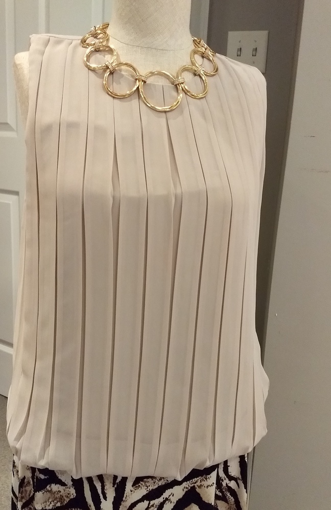 Calvin Klein pleated blouse